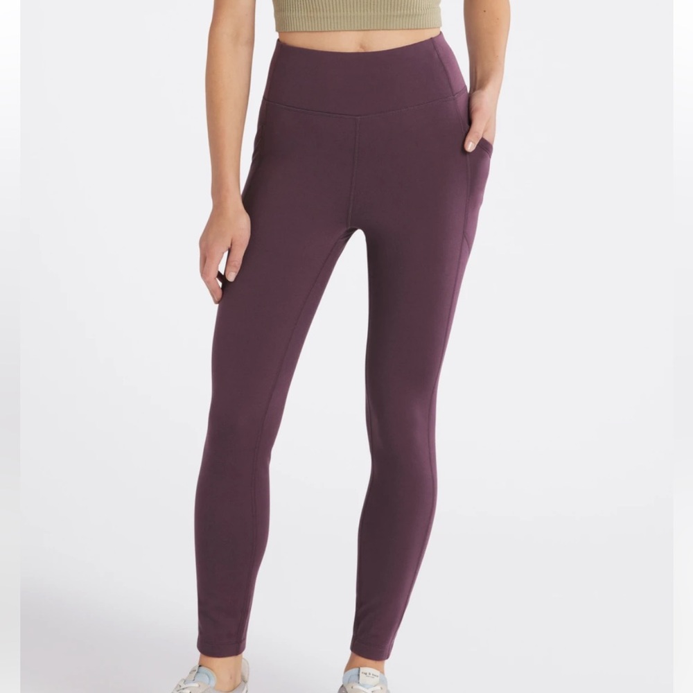 NEW SOUL & SKY Brushed Side Pocket Cold Weather Legging M